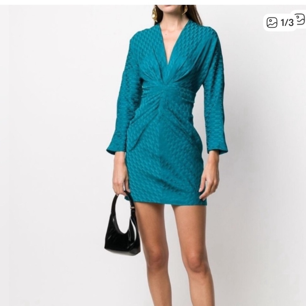 Sandro designer Aney Satin Jacquard Dress